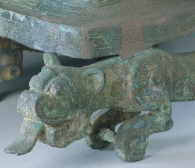 图片[6]-A square pot with animal ears and tiger feet-China Archive